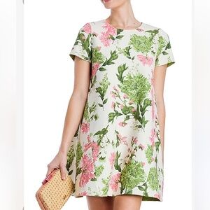 Mestiza New York Medium Cecily Printed Reversible Minidress Green Pink Garden